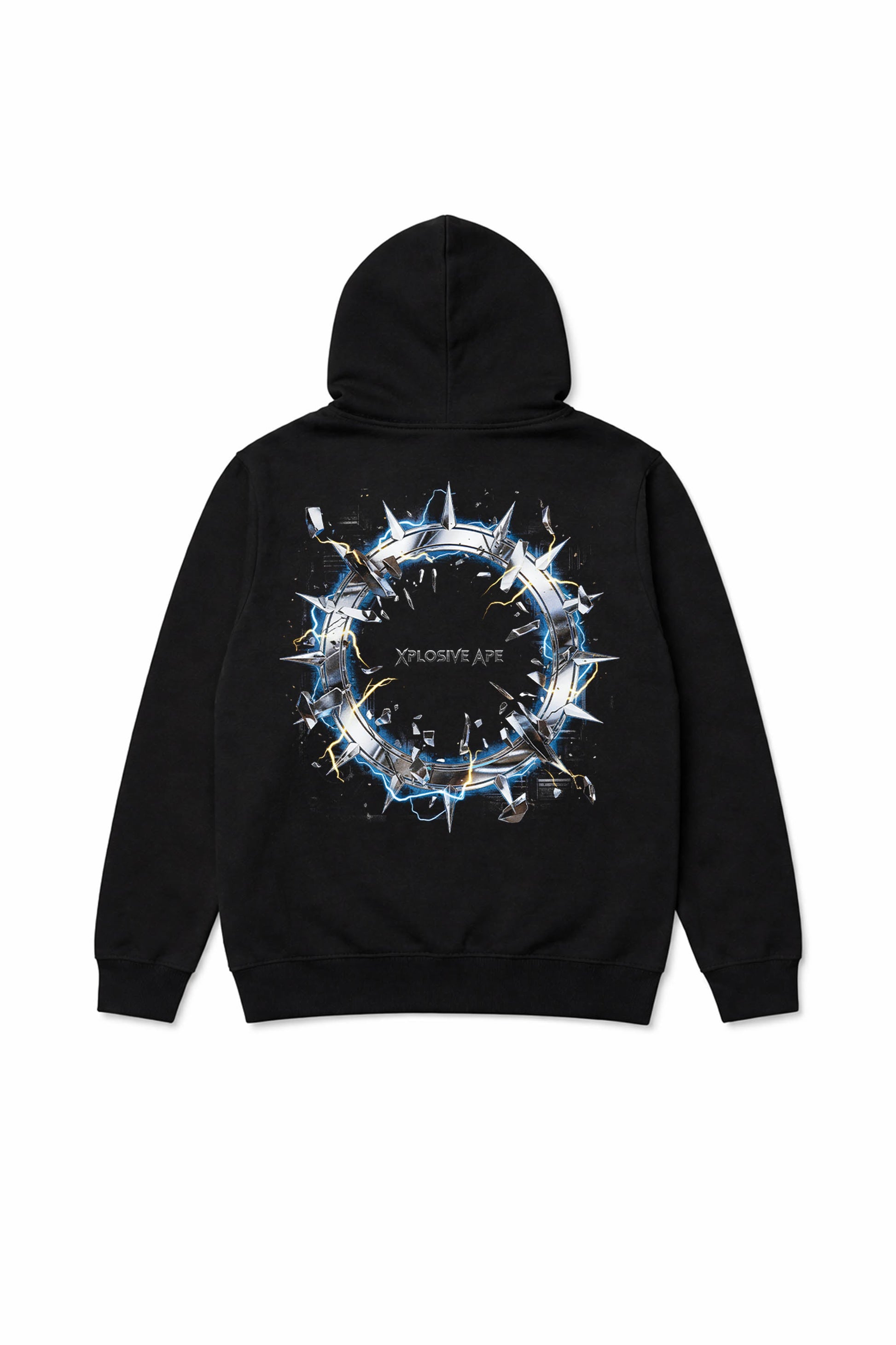 XAPE Shock Halo String Hoodie - Black