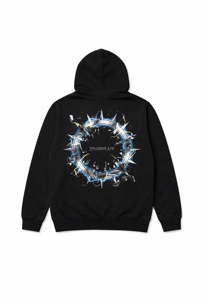 XAPE Shock Halo String Hoodie - Black