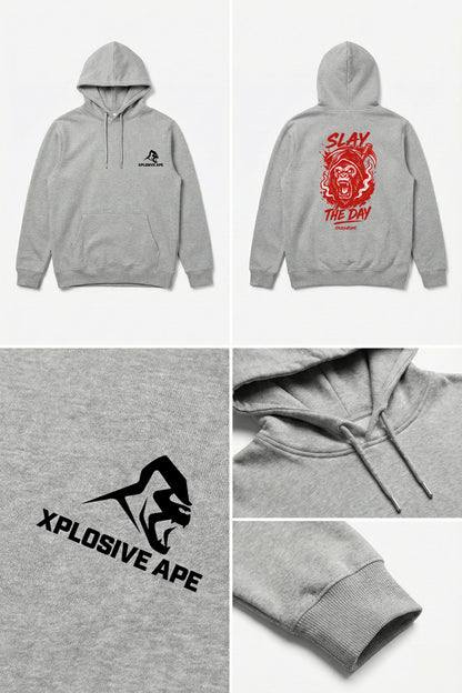 XAPE Slayer String Hoodie - Sports Grey