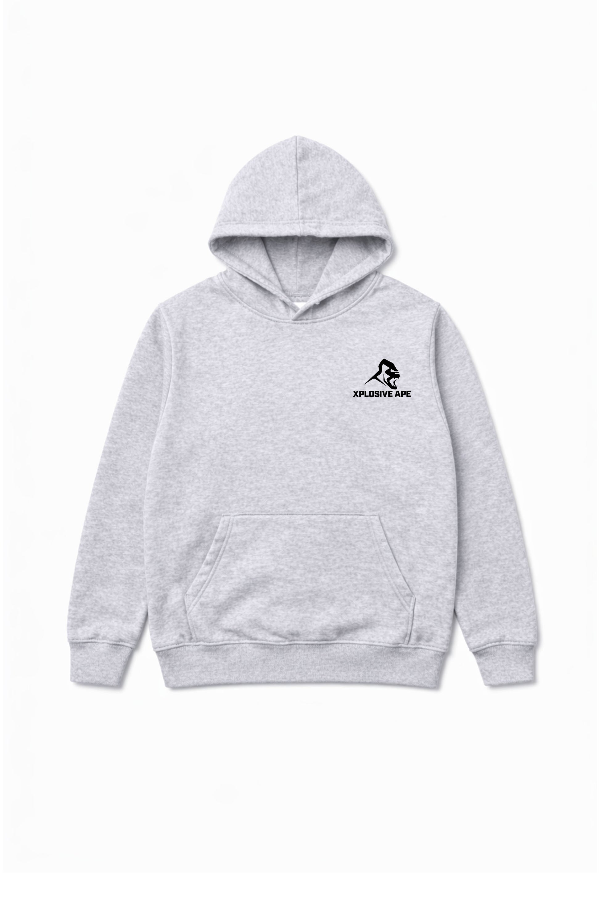 XAPE Splatter Graffiti V4 Hoodie - Heather Grey