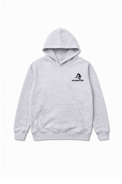 XAPE Splatter Graffiti V4 Hoodie - Heather Grey