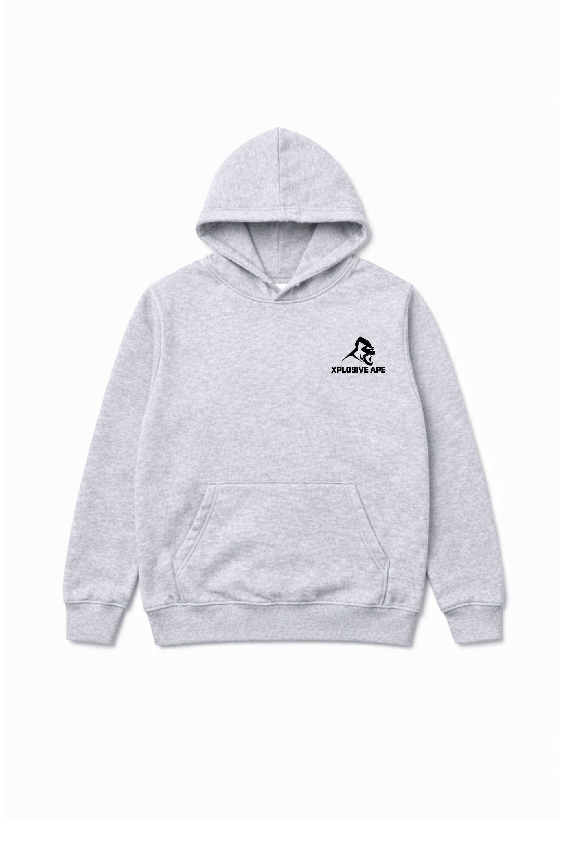 XAPE Splatter Graffiti V4 Hoodie - Heather Grey