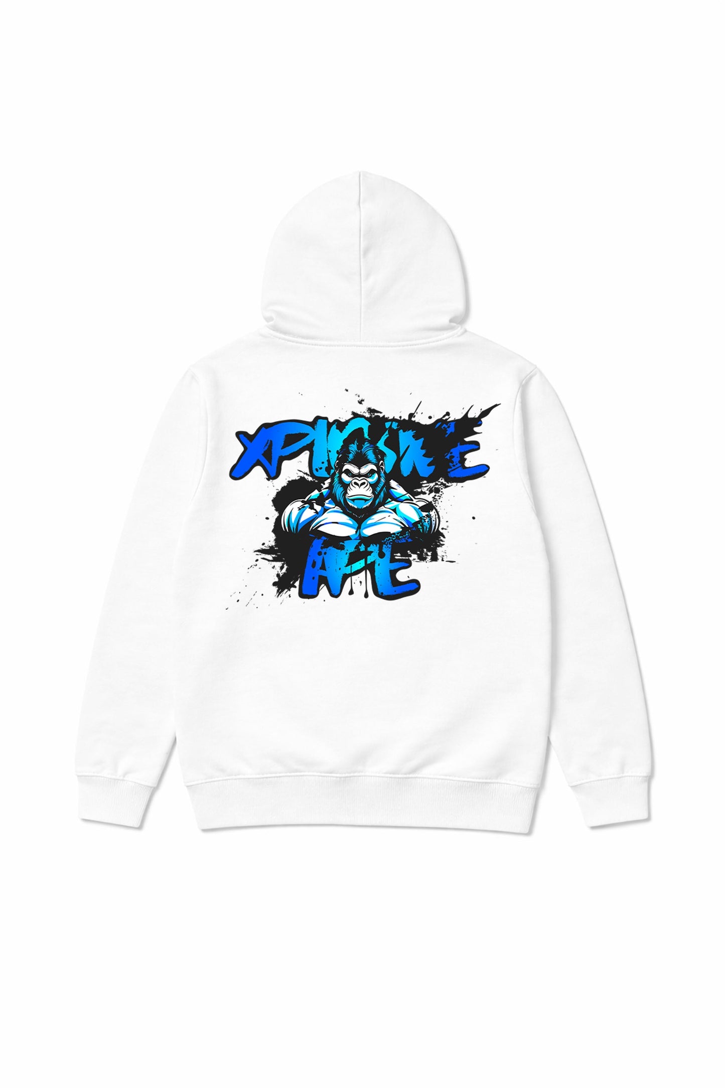 XAPE Splatter Graffiti V4 Hoodie - White