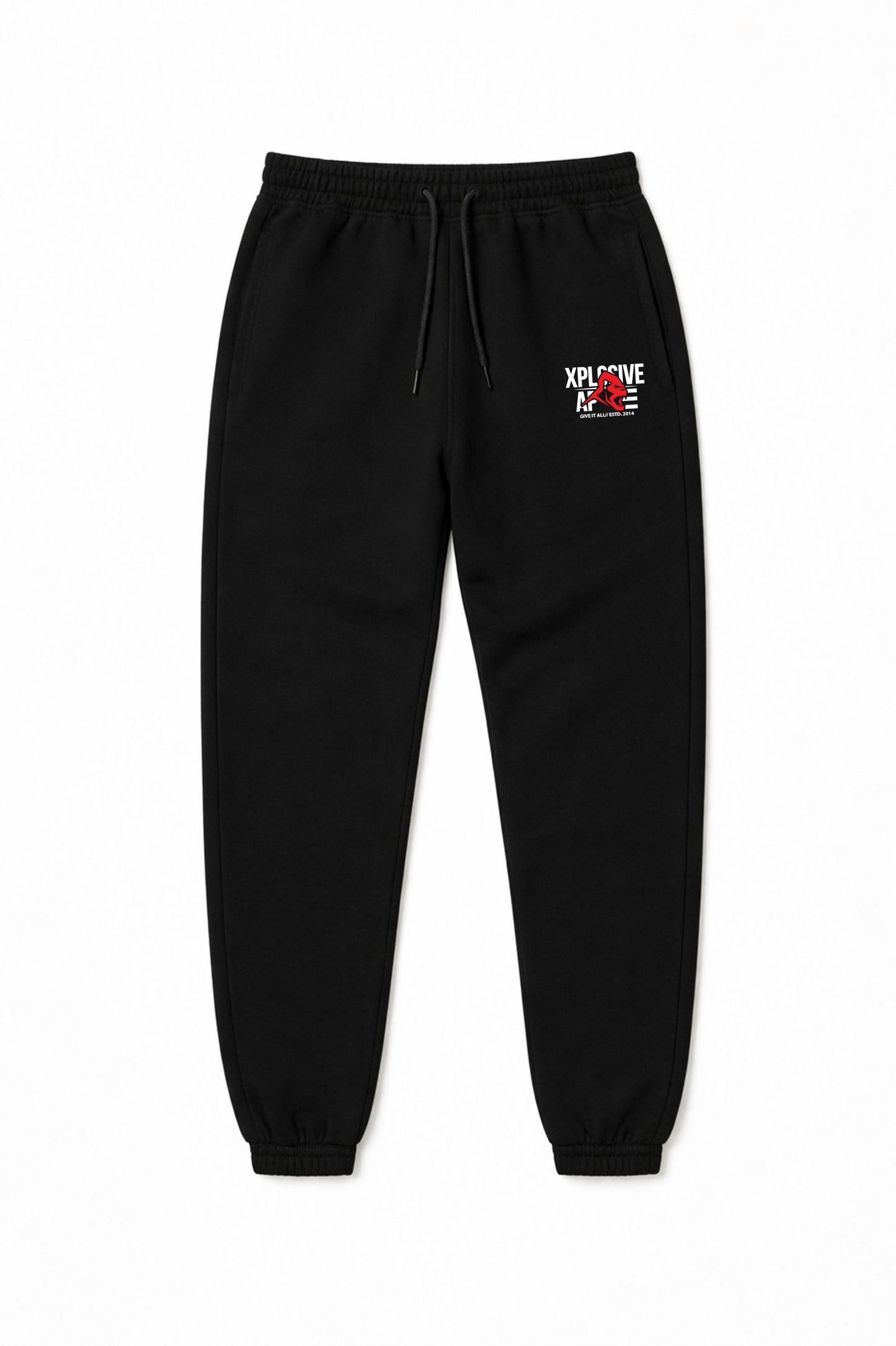 XAPE Stacked Logo Joggers - Black