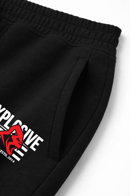 XAPE Stacked Logo Joggers - Black
