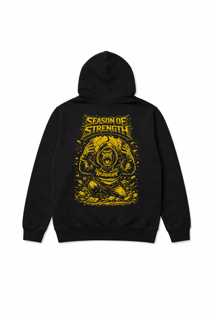 XAPE Strength Season V2 String Hoodie - Black