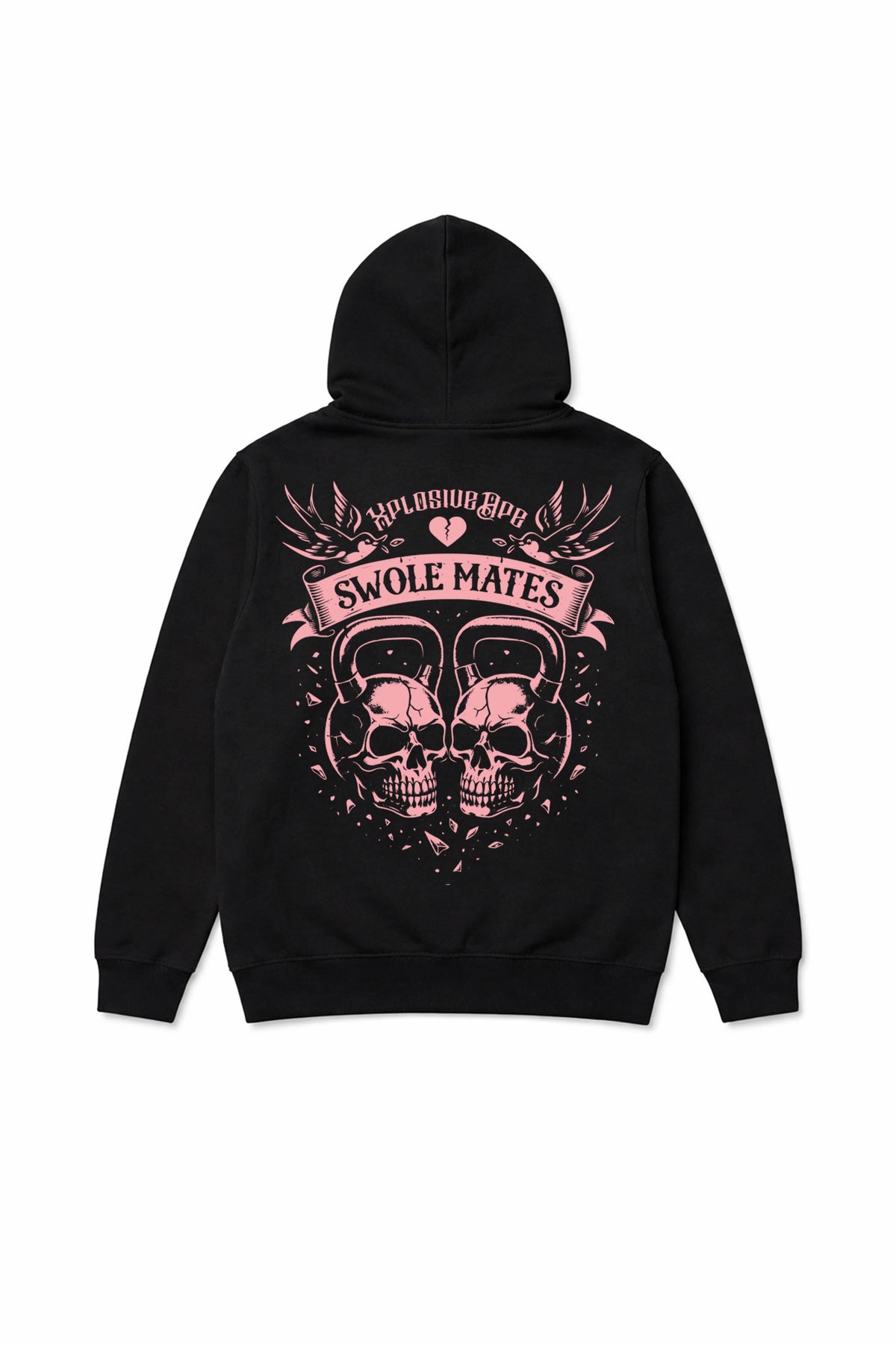 XAPE Swole Mate String Hoodie - Black