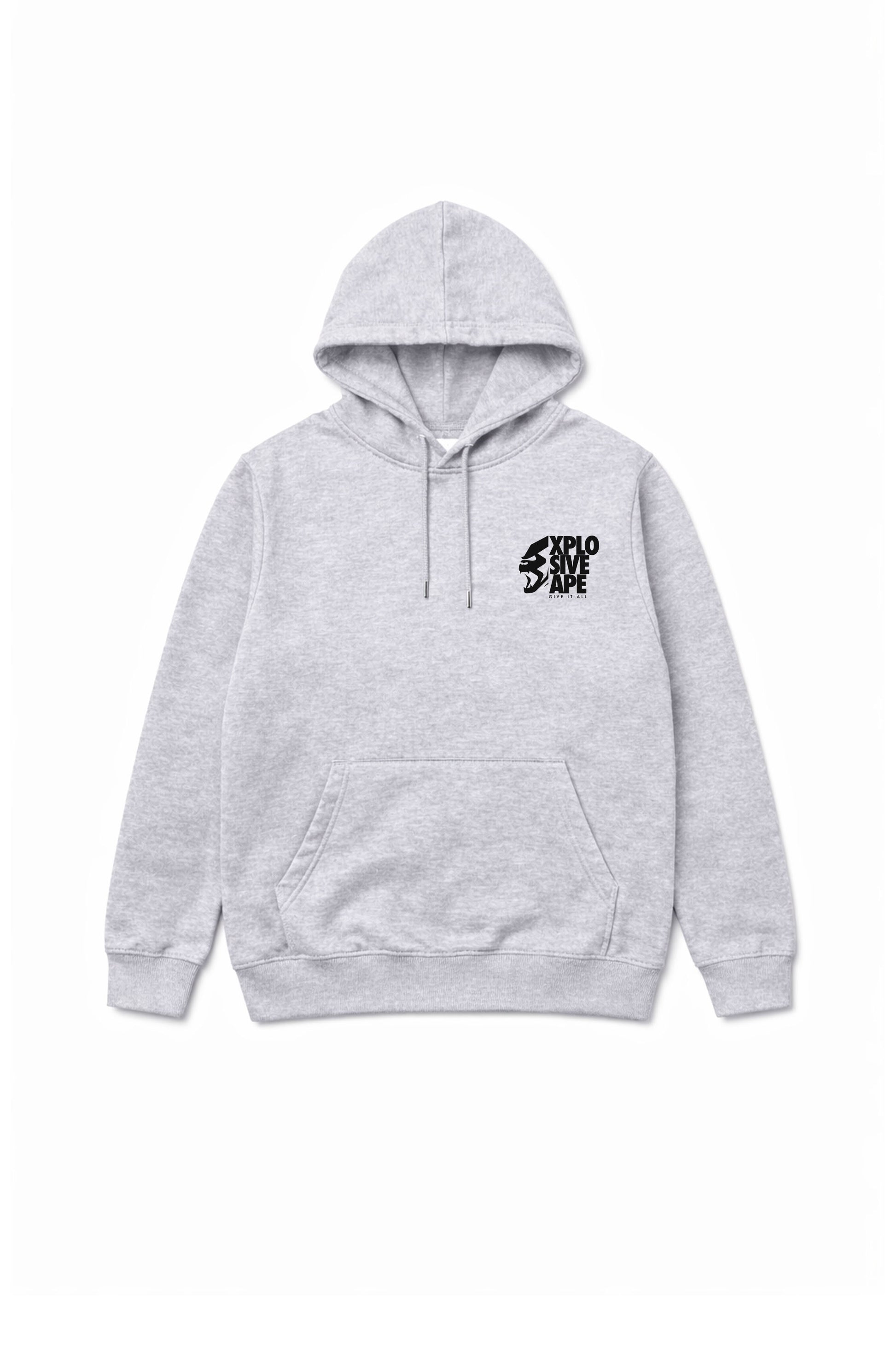 XAPE Ultimate Ape V2 String Hoodie - Heather Grey