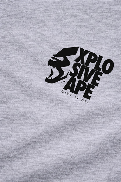 XAPE Ultimate Ape V2 String Hoodie - Heather Grey