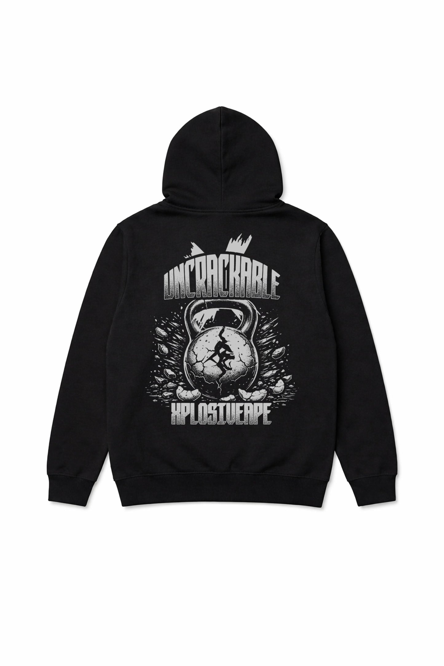 XAPE Uncrackable String Hoodie - Black