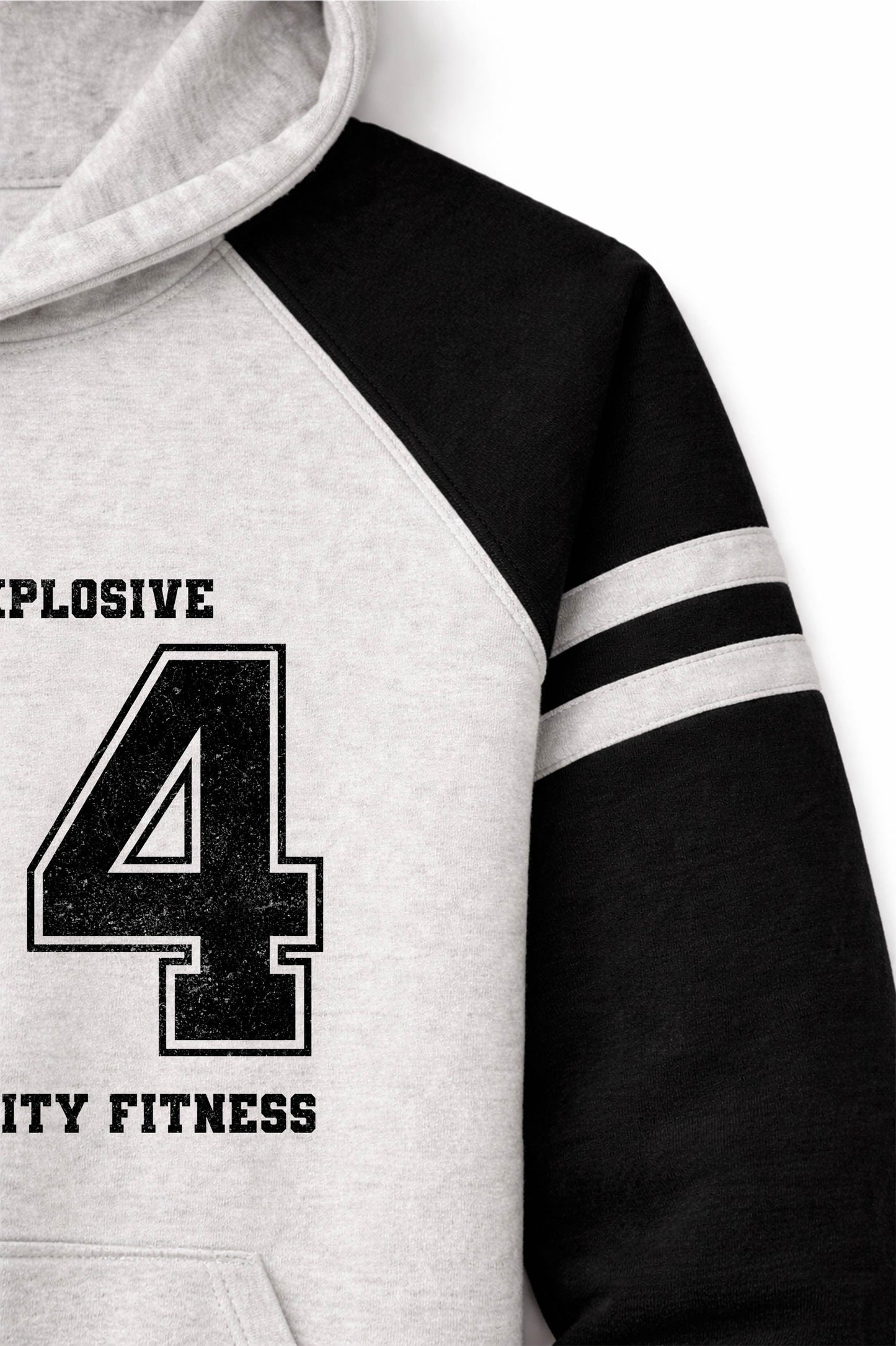 XAPE Unit Crew Raglan Hoodie - Oatmeal Heather/Black