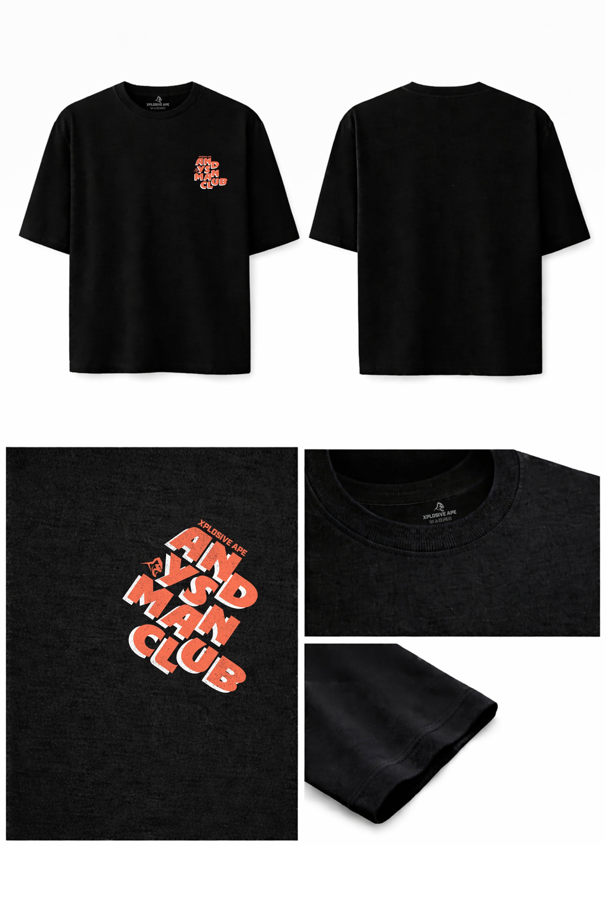 XAPE X AMC The Unity Oversized Tee - Black