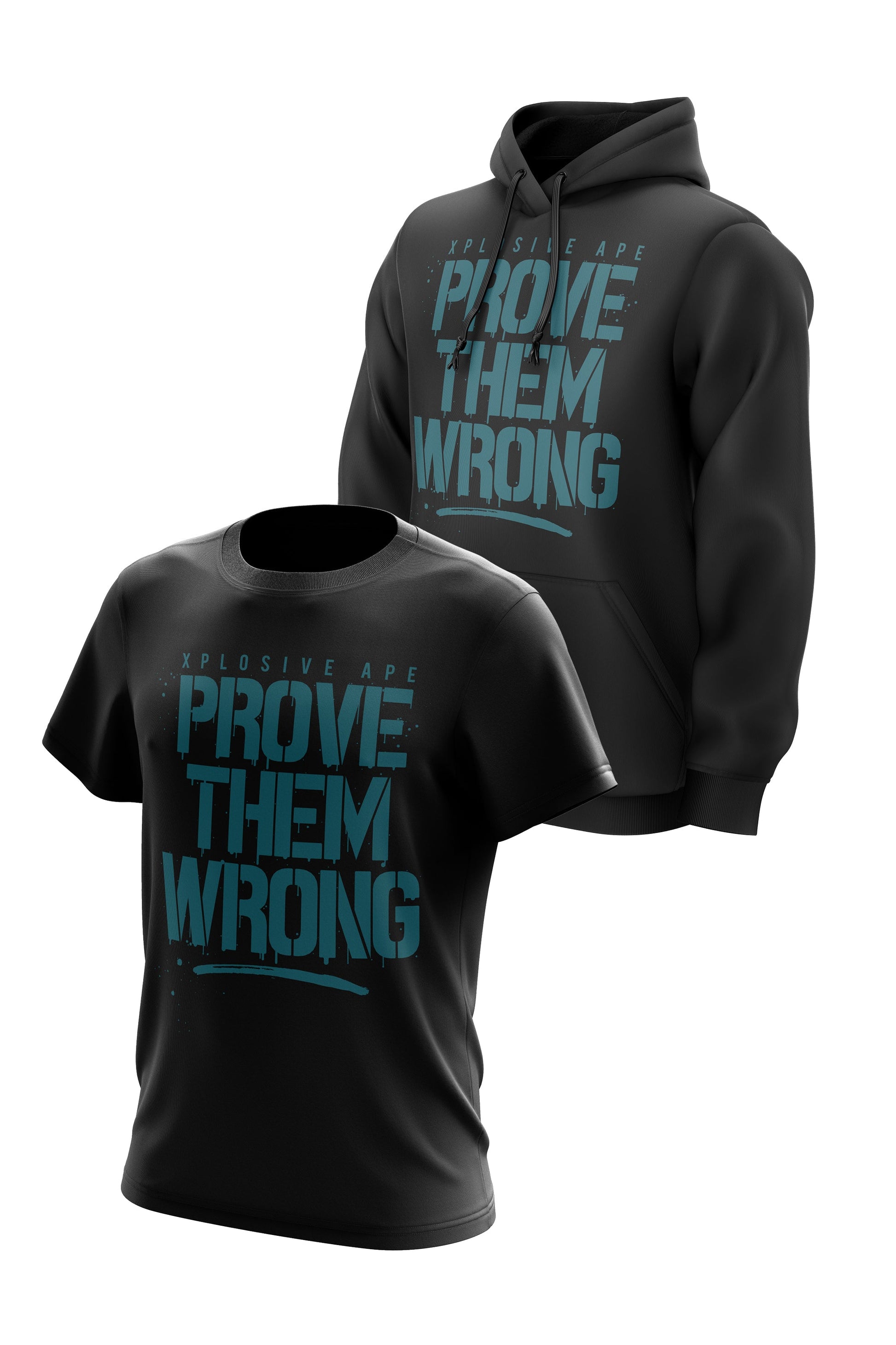 XAPE Prove Them Wrong Hoodie & Tee Combo - Black