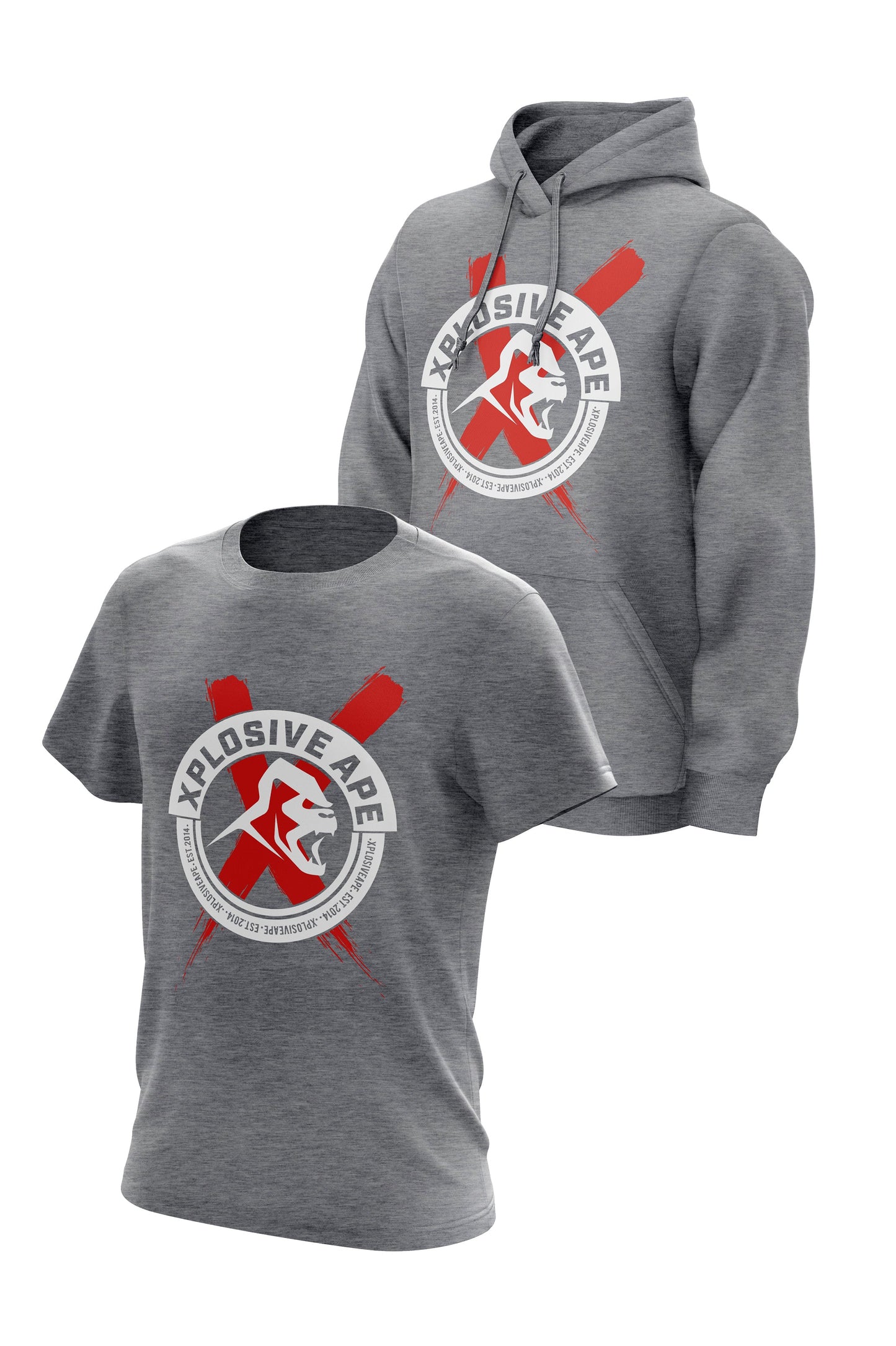 XAPE Rift Hoodie & Tee Combo - Grey