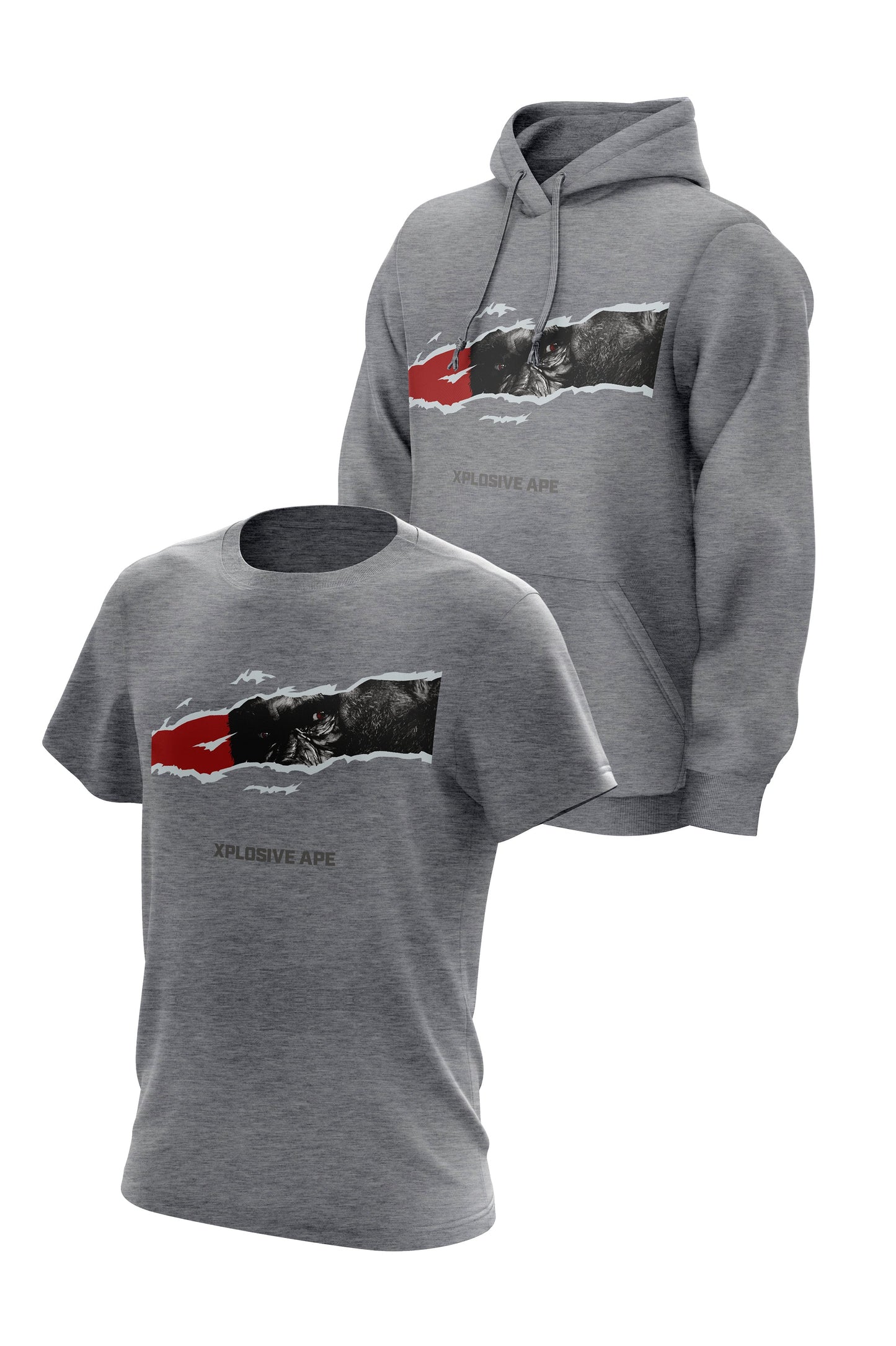 XAPE Gunna Get You Hoodie & Tee Combo - Grey