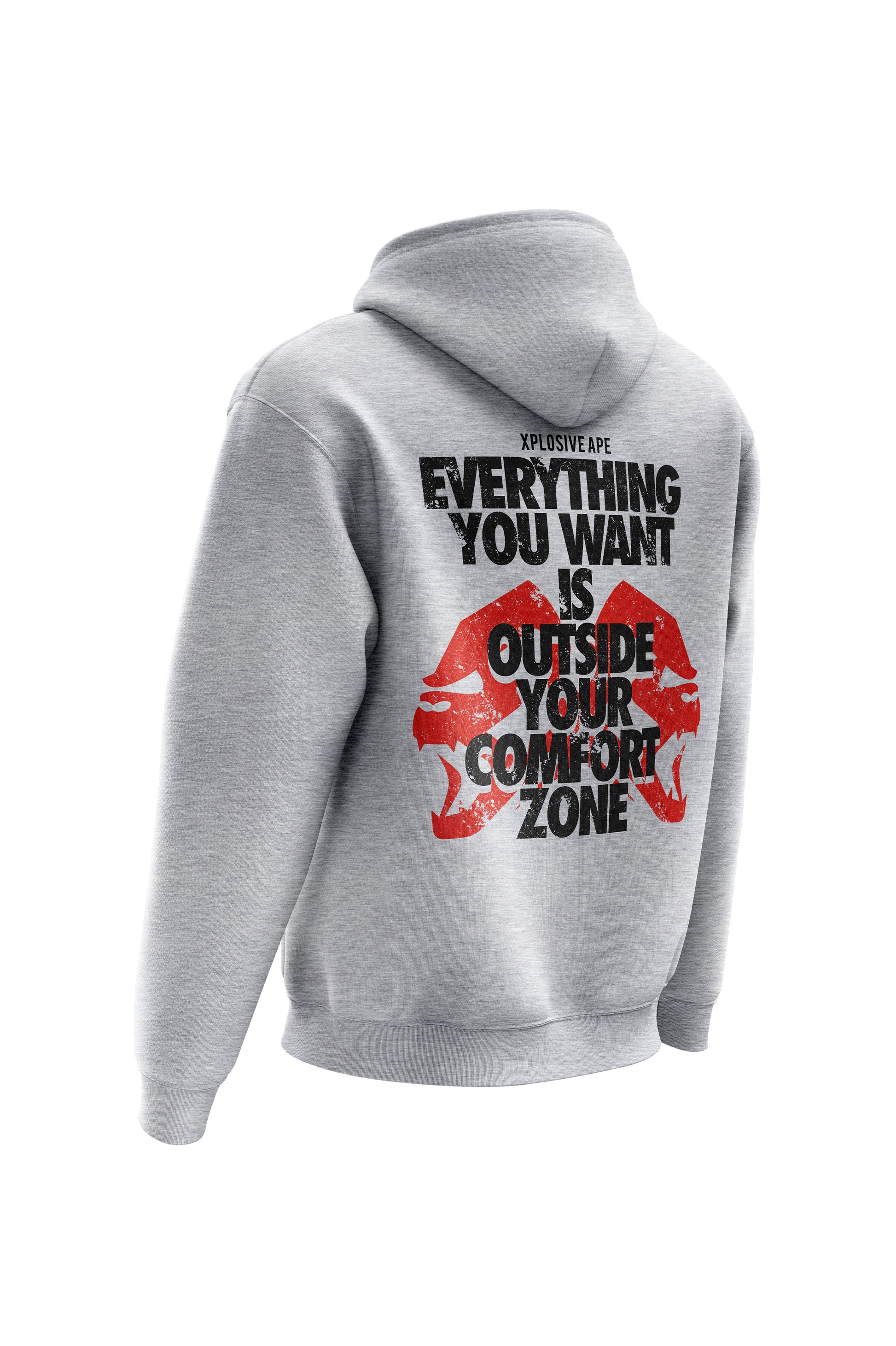 XAPE Zoned Hoodie & Tee Combo - Sports Grey