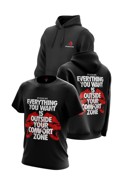 XAPE Zoned Hoodie & Tee Combo - Black