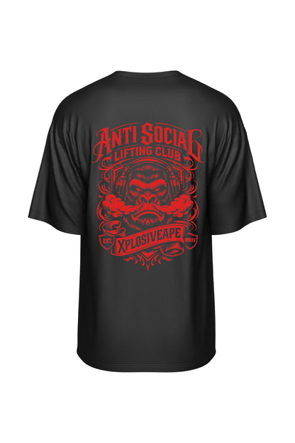 XAPE Antisocial Oversized Tee - Black