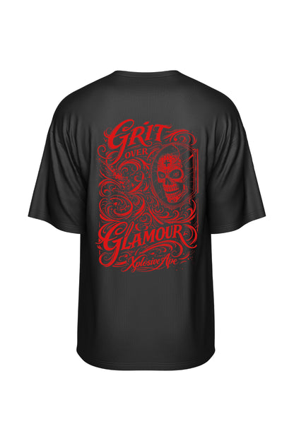 XAPE Grit Oversized Tee - Black
