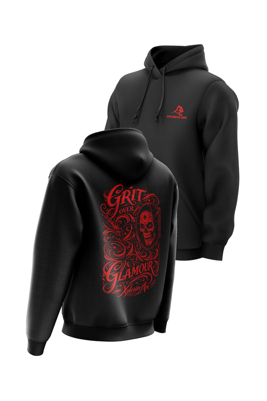 XAPE Grit String Hoodie - Black