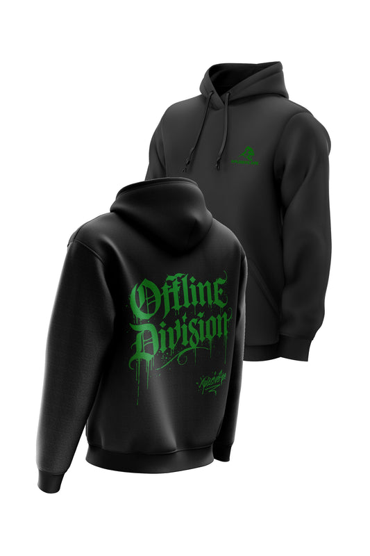 XAPE Division V3 String Hoodie - Black