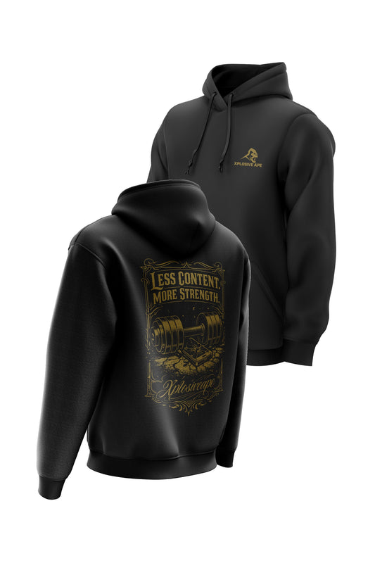 XAPE Content String Hoodie - Black