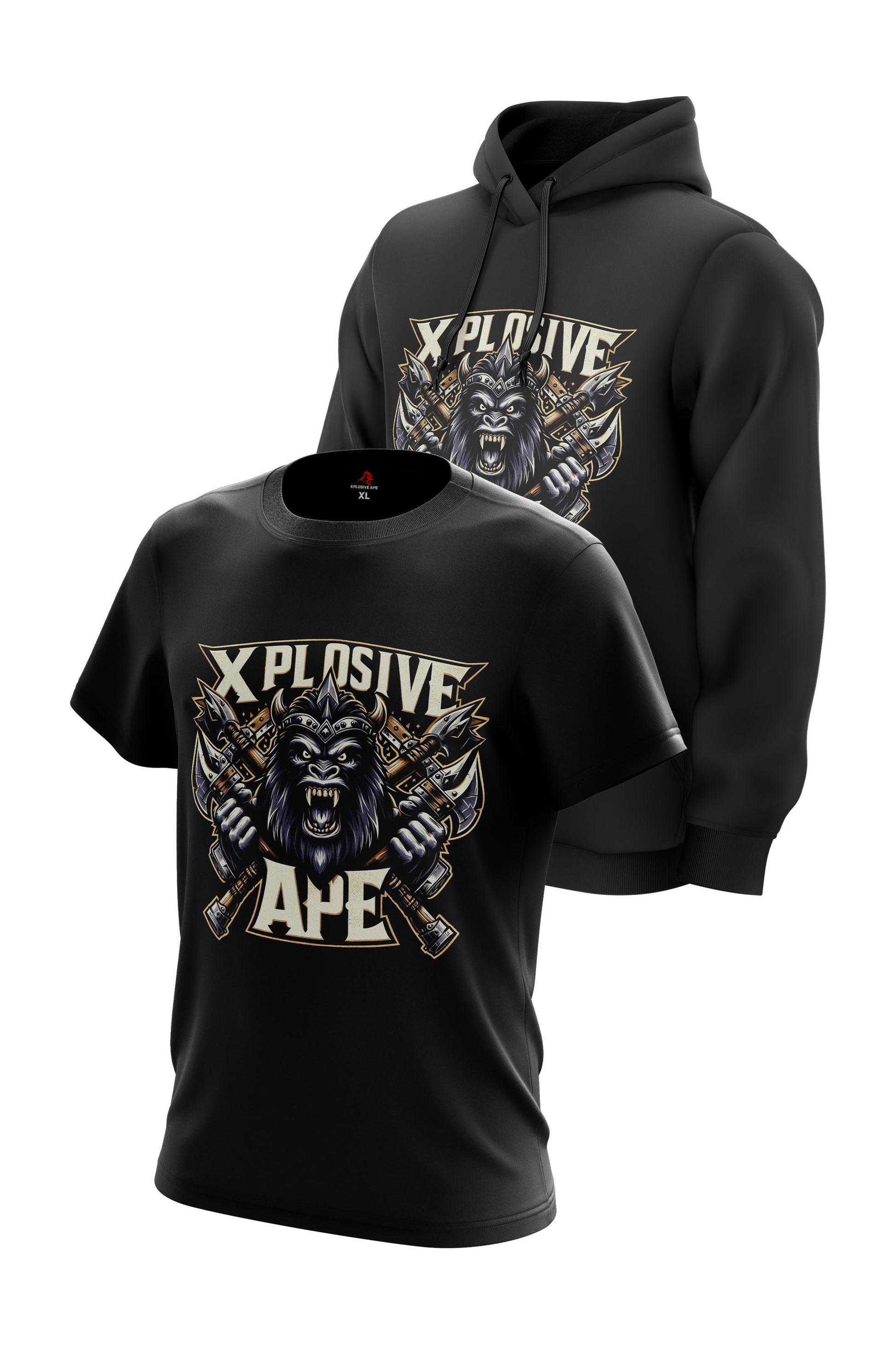 XAPE Battle Axe Hoodie & Tee Combo - Black