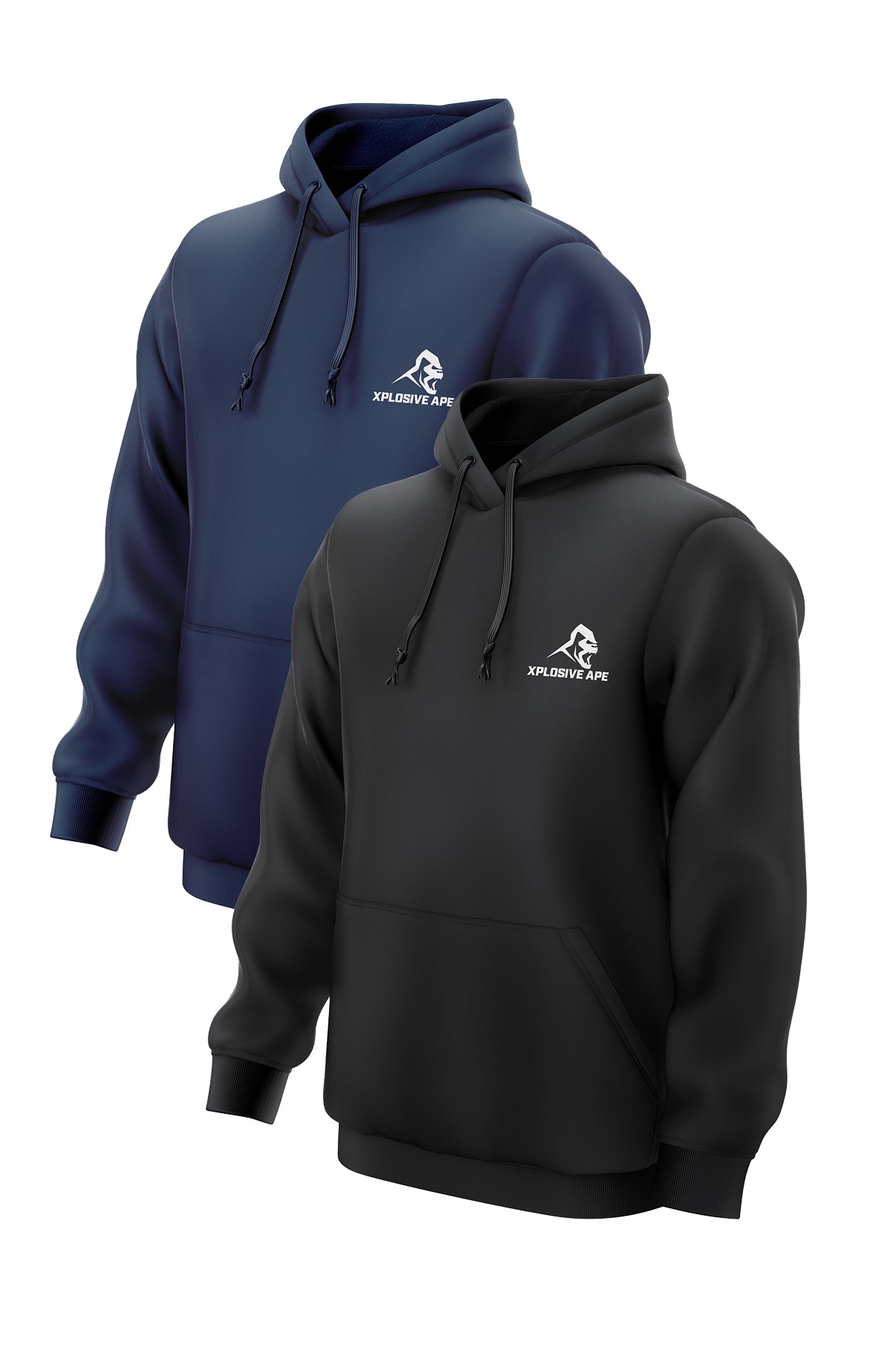 XAPE Essential 2 Hoodies Combo - Black/Navy