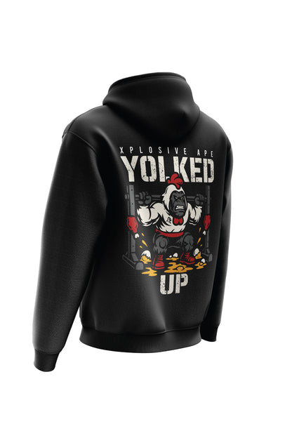 XAPE Yolked Up String Hoodie - Black