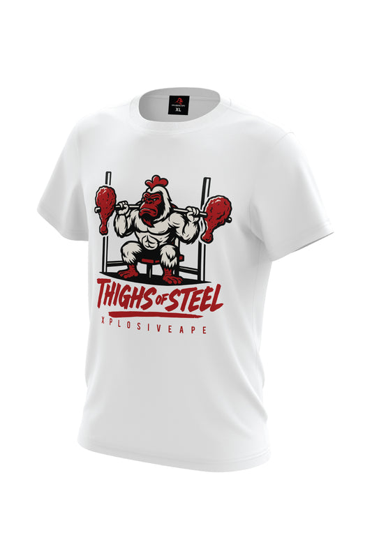 XAPE Steel Thighs Tee - White
