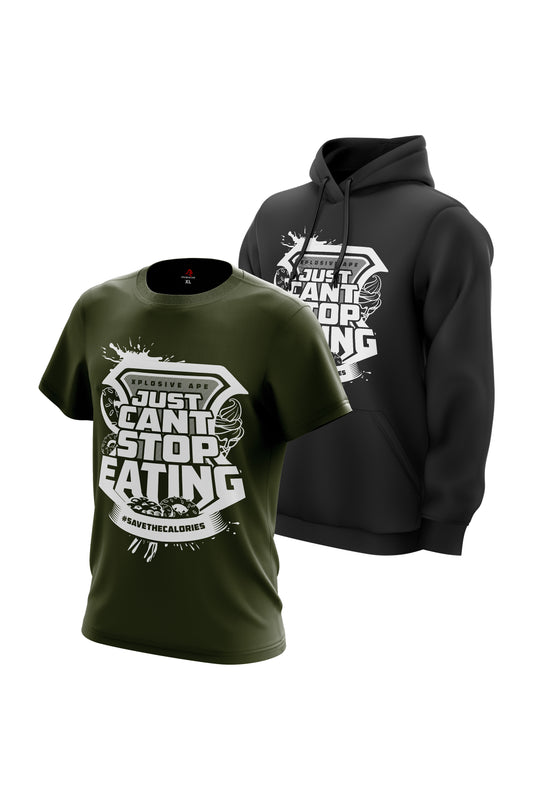 XAPE Just Cant Stop Eating Hoodie & Tee Pack