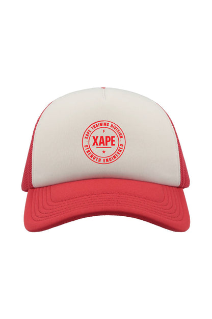 XAPE Classic Badge Logo Trucker Cap - Red
