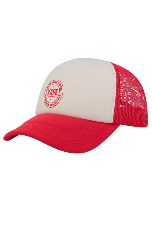 XAPE Classic Badge Logo Trucker Cap - Red
