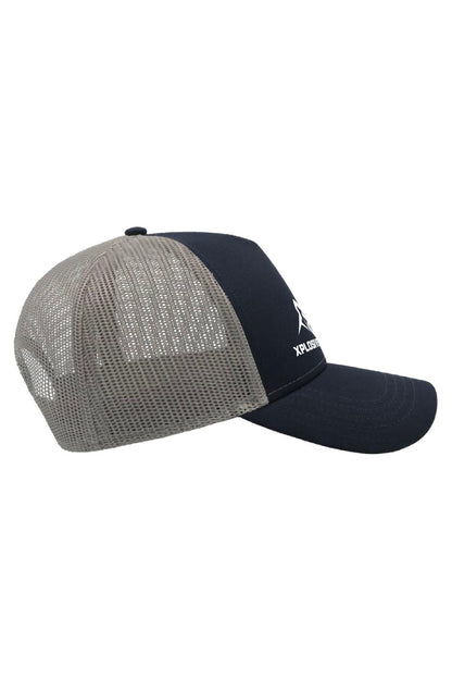 XAPE Prime Trucker Cap - Navy/Grey