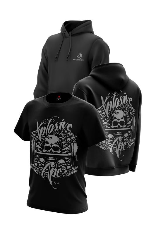 XAPE Catacombs Hoodie & Tee Combo - Black