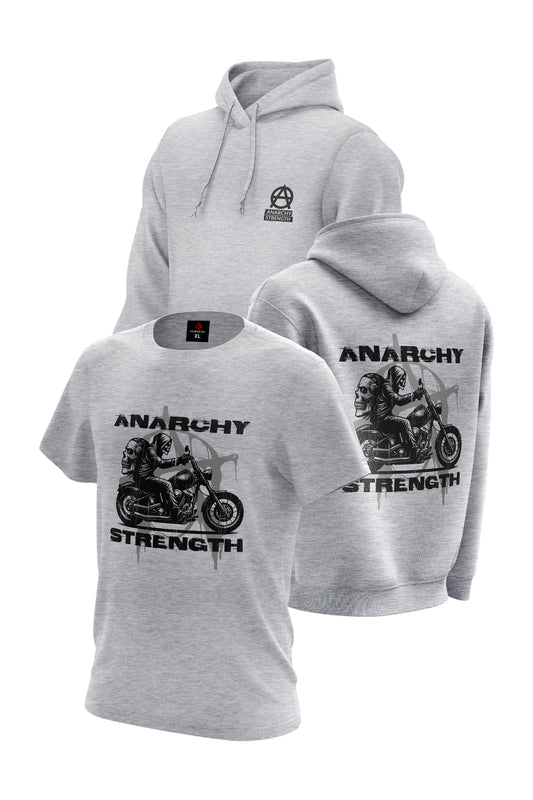 AS Chaos Cruiser Hoodie & Tee Combo - Sports Grey