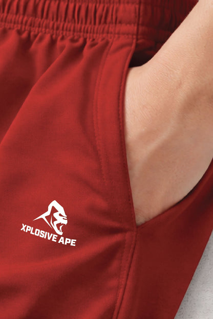 XAPE Classic Logo Performance Shorts - Red