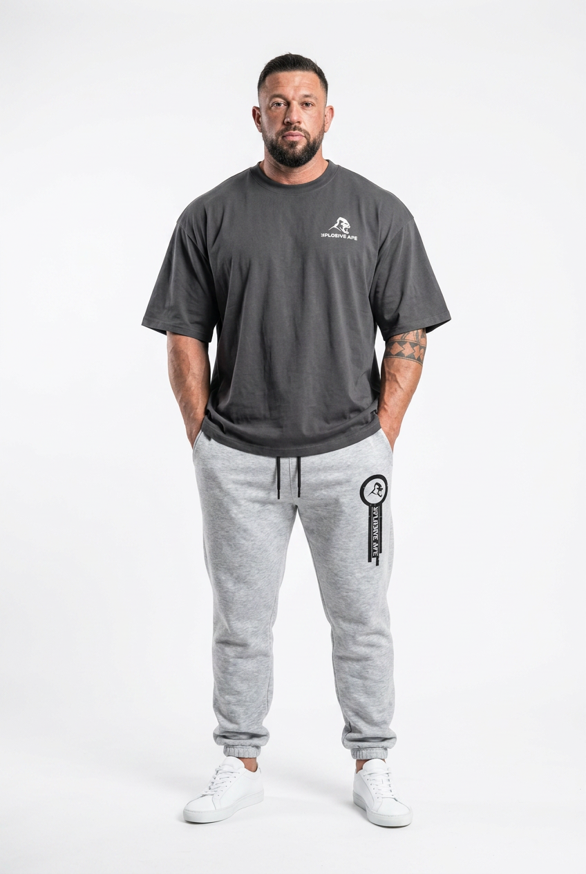 XAPE Claw V3 Oversized Tee - Charcoal