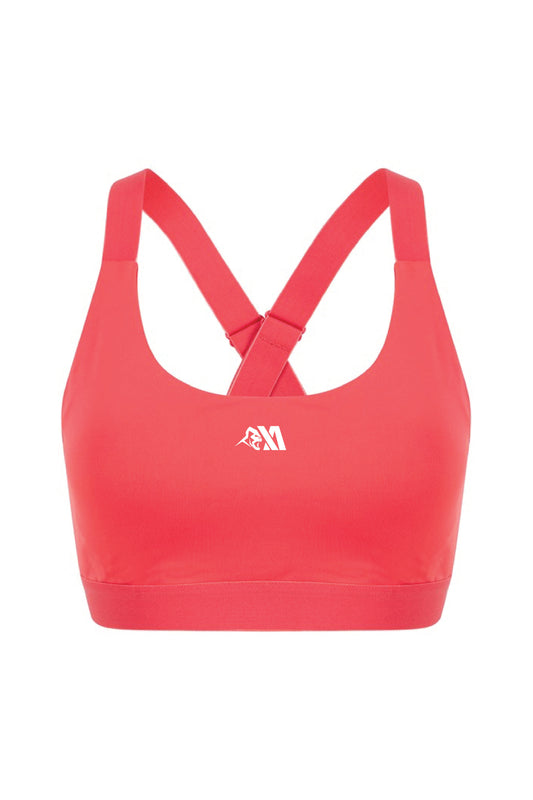 XA Women's Core Logo Impact Sports Bra - Coral
