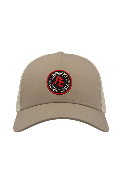XAPE Core Issue Trucker Cap - Khaki/Stone