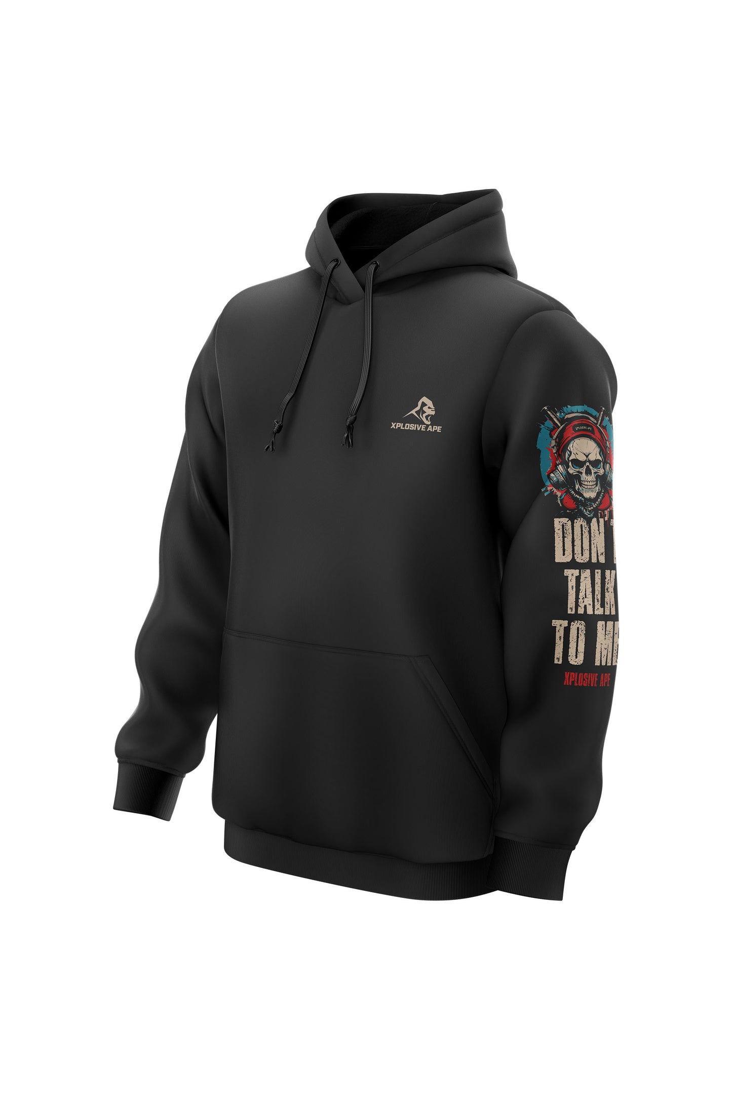 XAPE Death Grip String Hoodie - Black