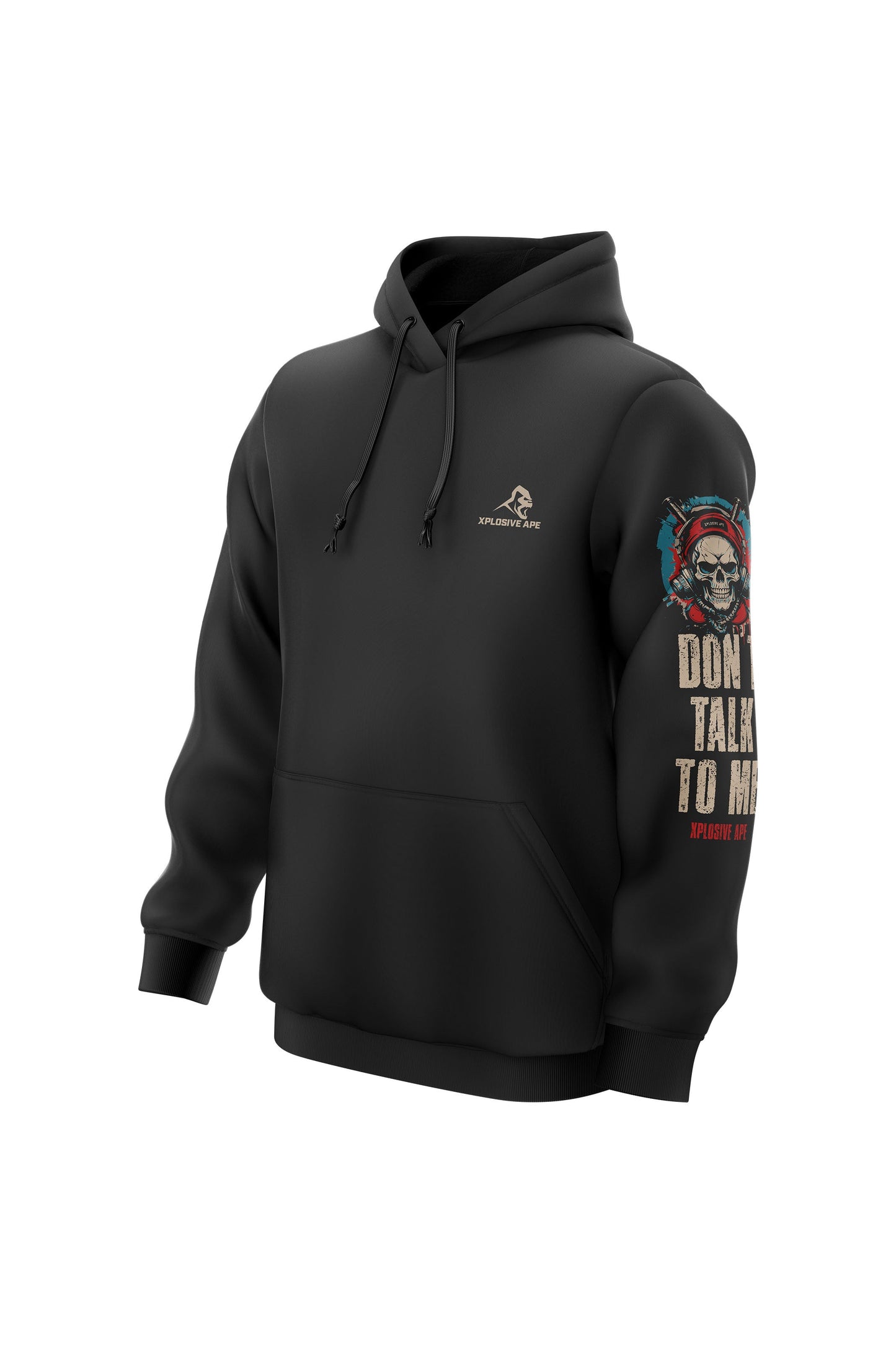 XAPE Death Grip String Hoodie - Black