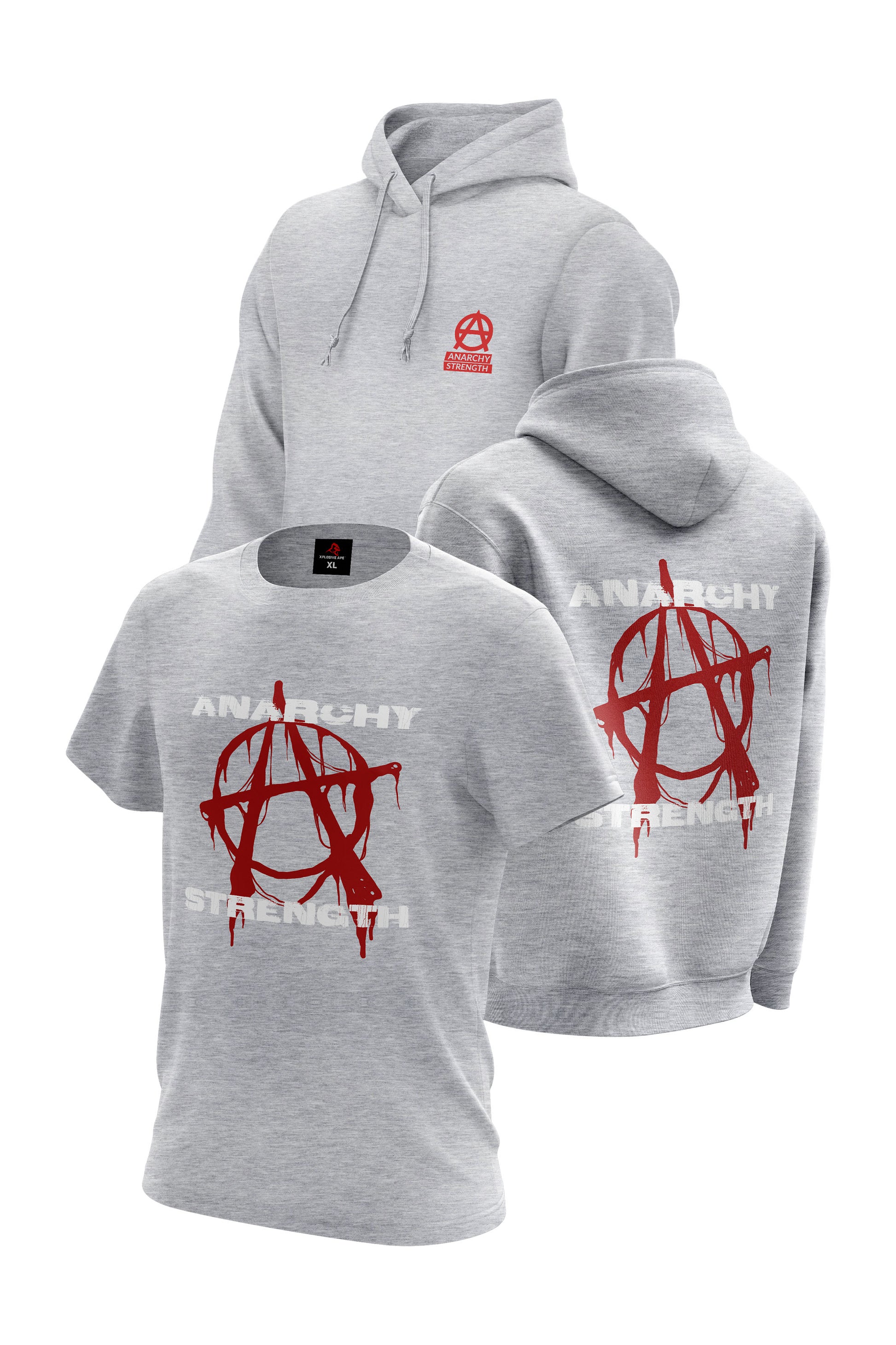 AS Splash Hoodie & Tee Combo - Sports Grey