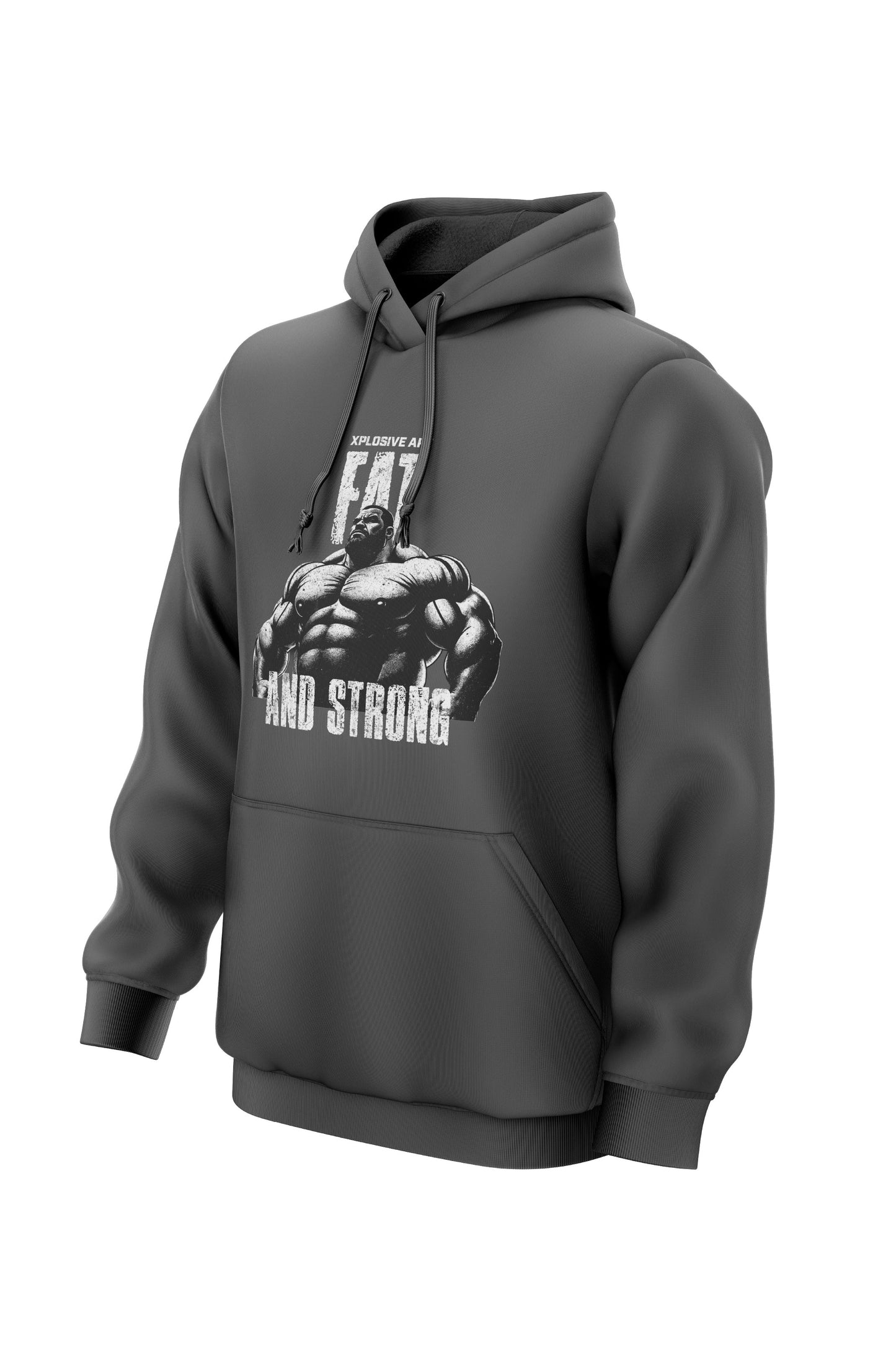 XAPE Fat And Strong V3 String Hoodie - Charcoal