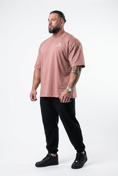 XAPE Garage Strength V3 Oversized Tee - Dusty Pink