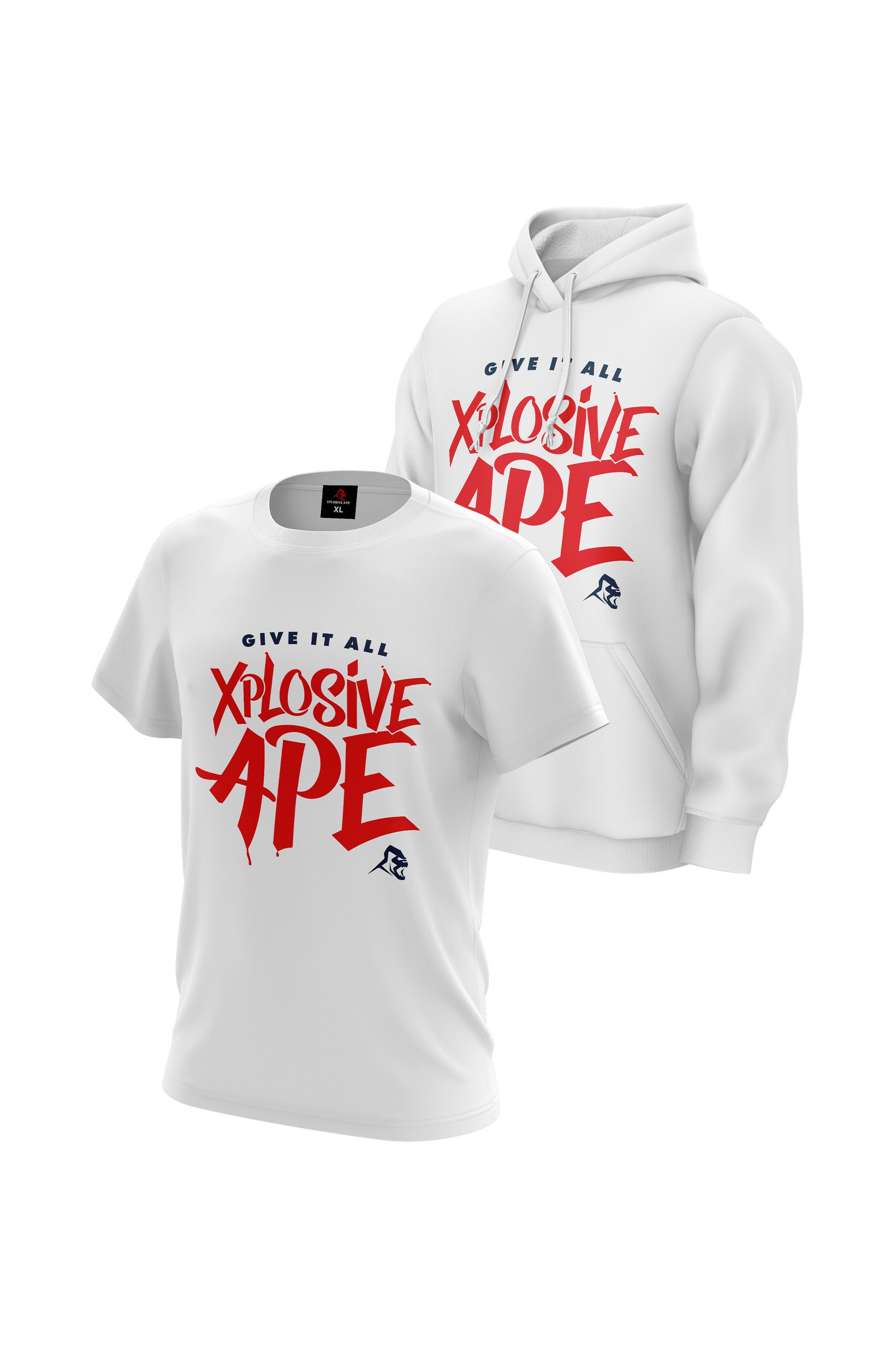 XAPE Alpha Charge Hoodie & Tee - White