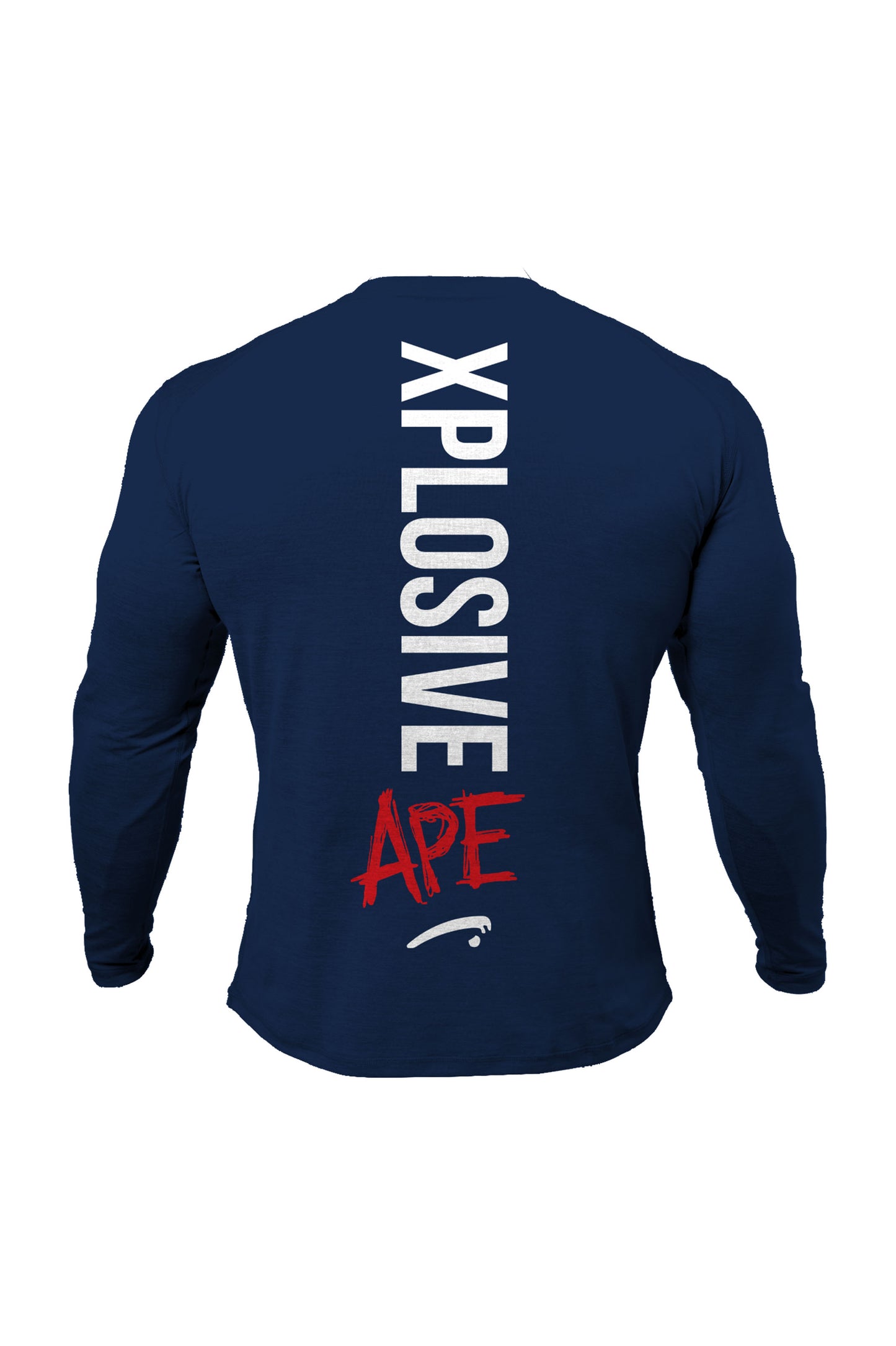 XAPE Graffiti Long Sleeve Tee - Navy