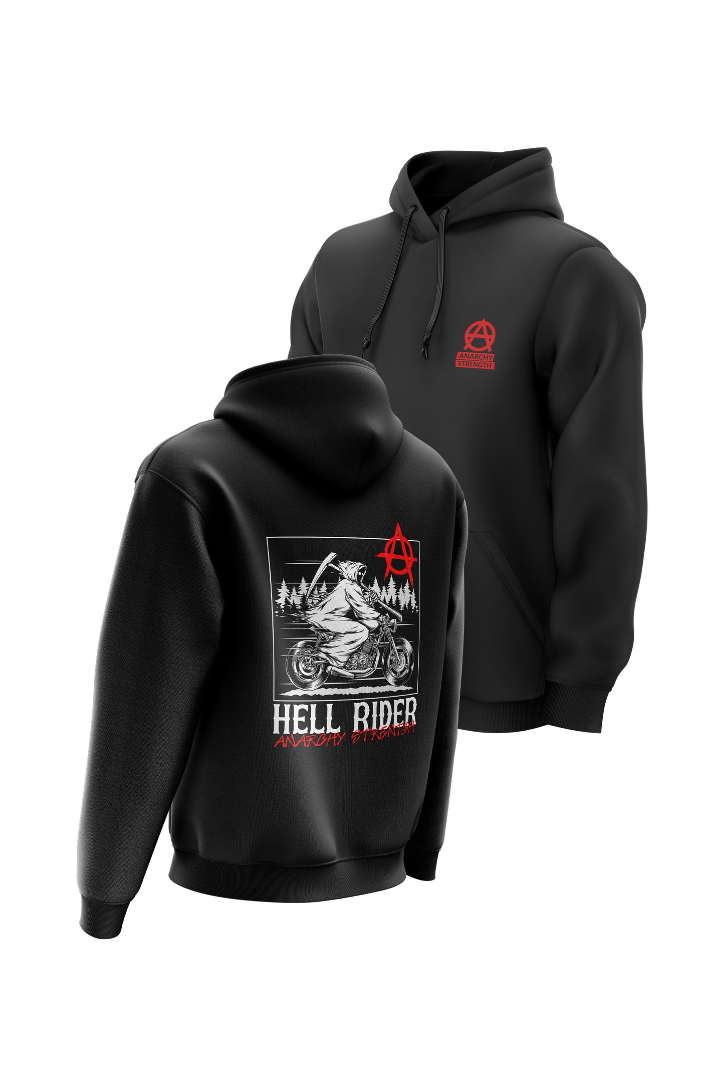 AS Hell Rider Hoodie - Black