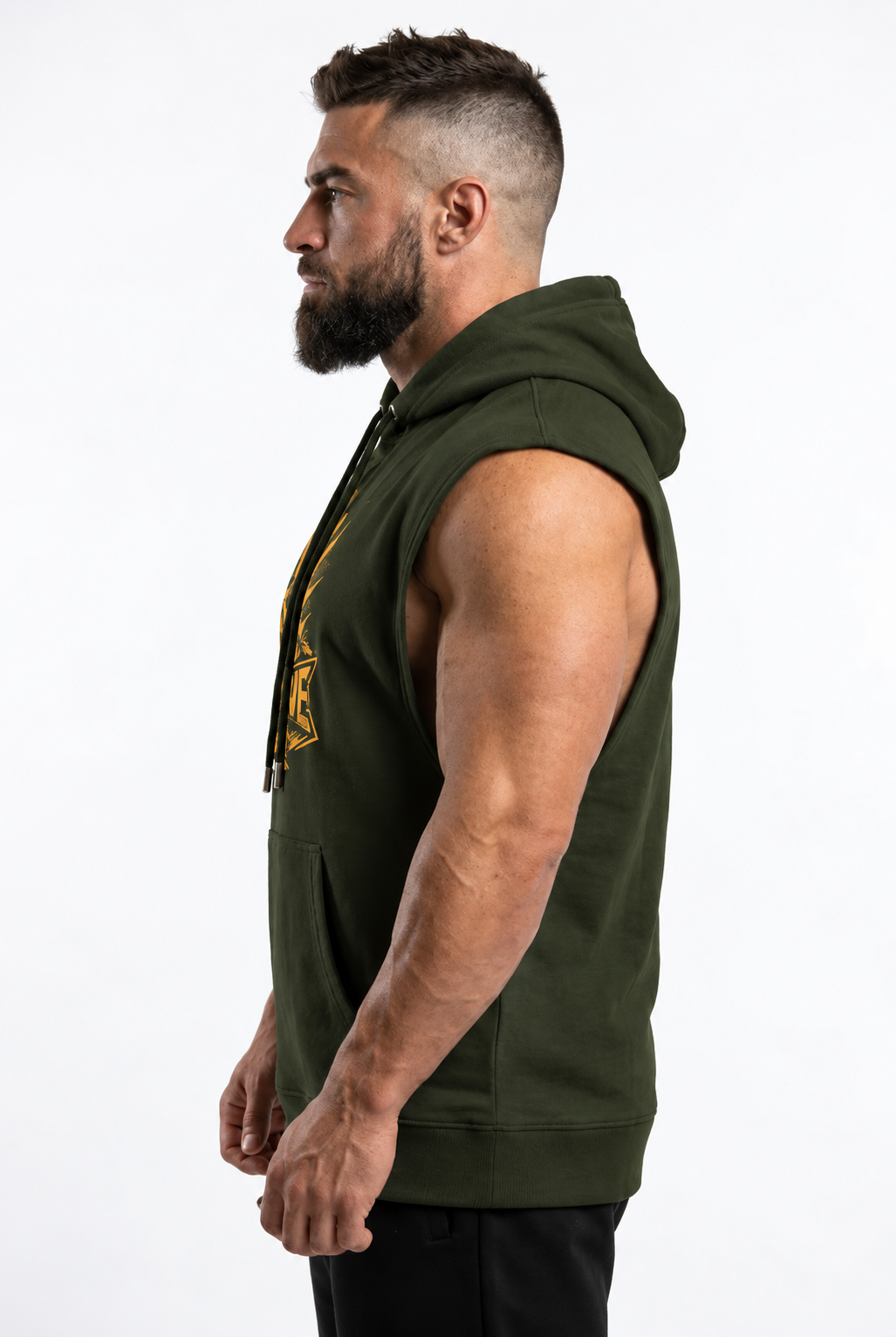 XAPE Apex Drop Arm Muscle Top - Khaki