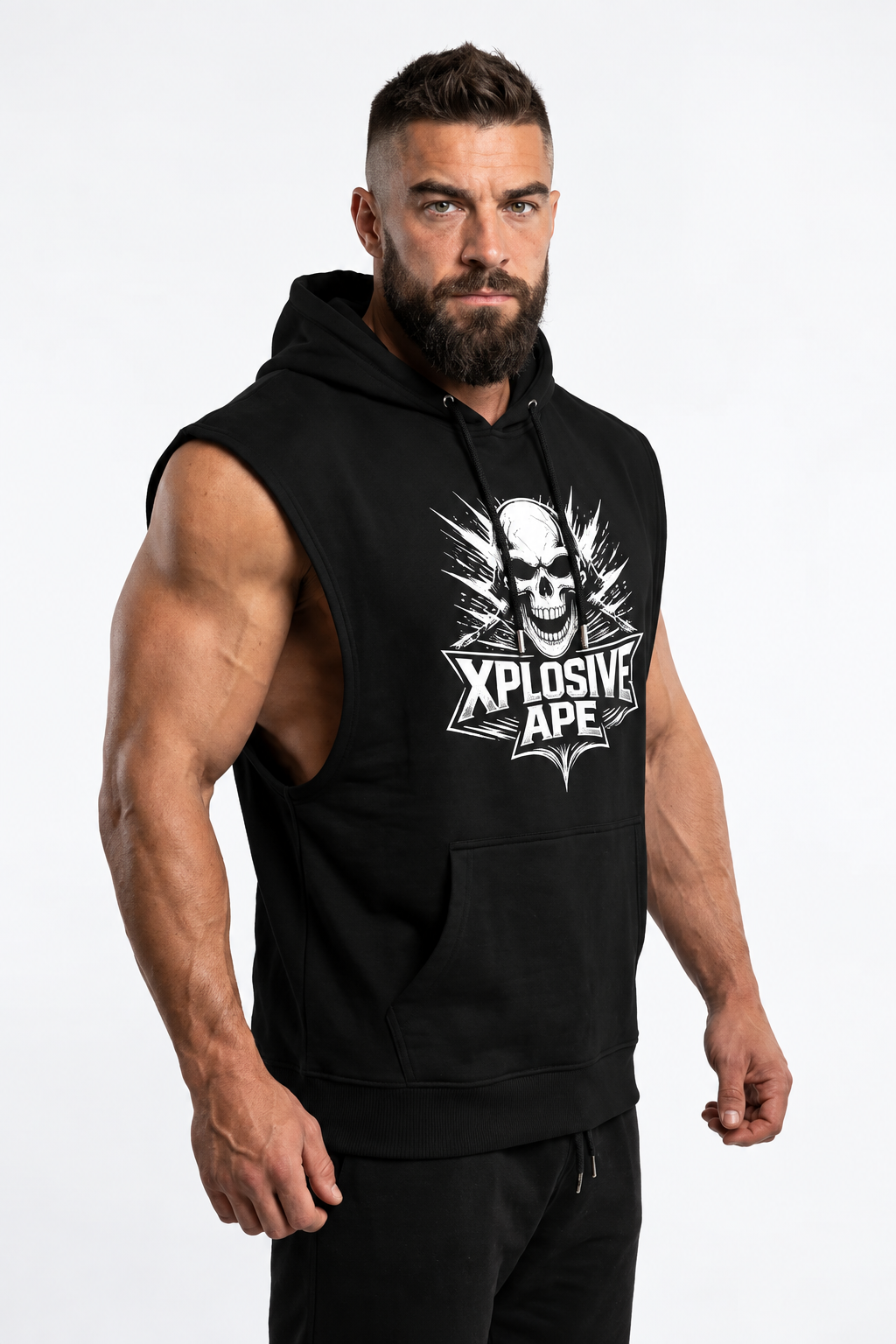 XAPE Apex Drop Arm Muscle Top - Black